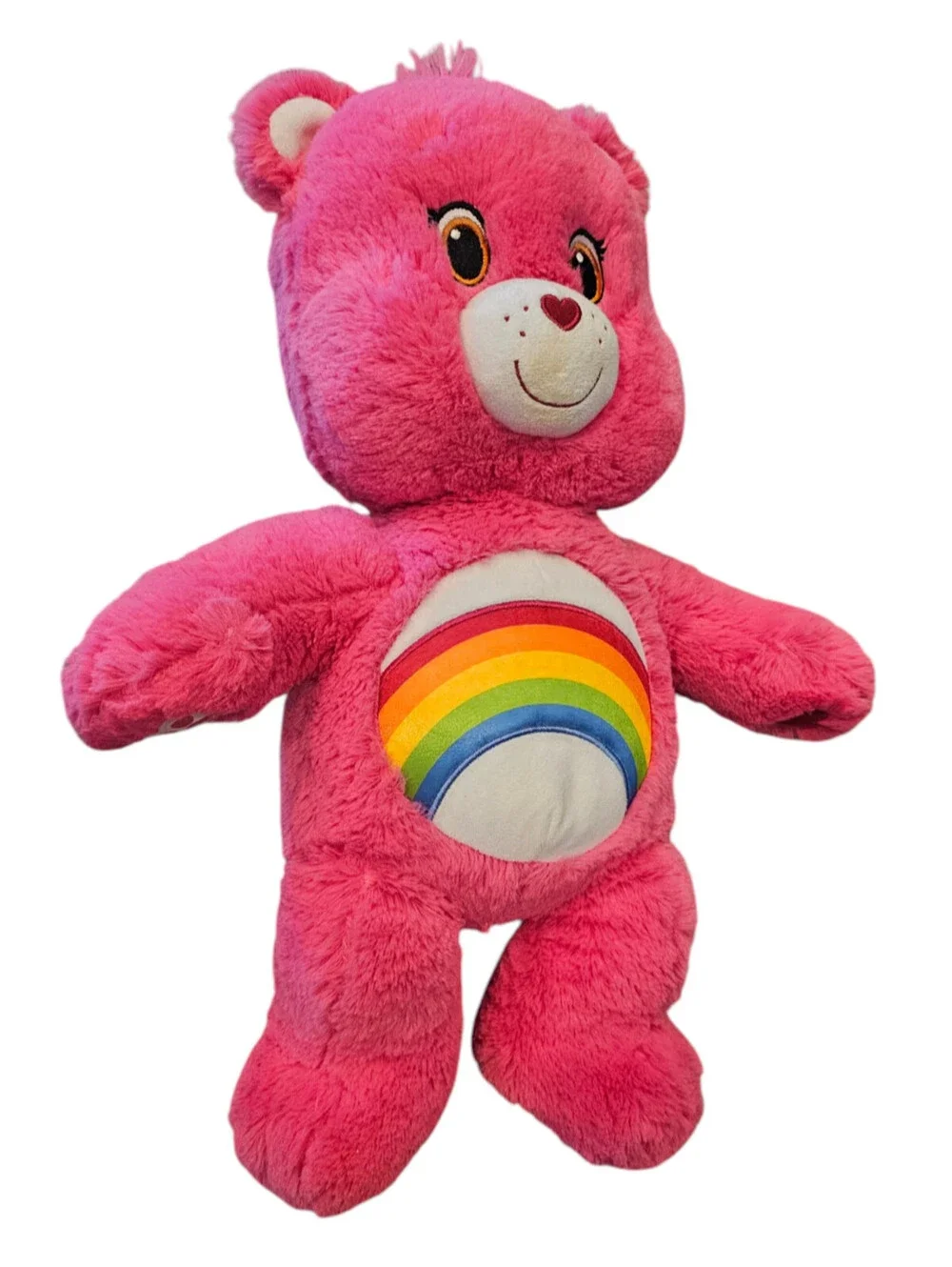 Build A Bear Care Bears Cheer Bear Plush Stuffed Toy Pink Rainbow 18 Inch 2015
